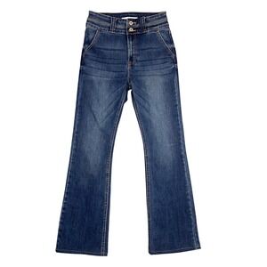 KanCan Matilda High Rise Bootcut Jeans Womens 26 Junior 5 Dark Wash Stretch